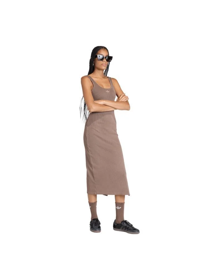 adidas Originals  ESSENTIALS RIB TANK MAXI DRESS WASHED for Women | Best Price UAE